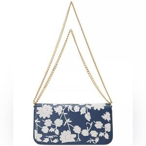 NEW LAUREN RALPH LAUREN
Sawyer Embroidered Leather Medium Bag